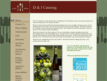 Tablet Screenshot of dandjcateringservice.com